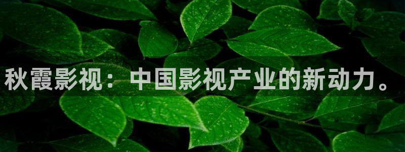 麦田影视：秋霞影视：中国影视产业的新动力。
